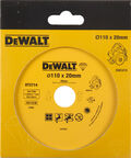 Алмазный круг сплошной по керамике DEWALT DT3714, для плиткореза DWC410, 110 x 20