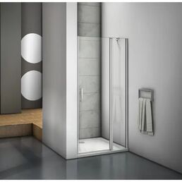 Душевая дверь в нишу Makiato WTW-OD-120-C-WE, 185x120 см хромированный профиль прозрачное стекло распашная