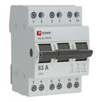 Трехпозиционный переключатель EKF Proxima 3P 63 А