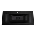 Раковина мебельная BelBagno 100 см BB1000/445-LV-ART-PR-NERO черная матовая