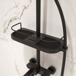 Душевая система Corsa Deco CX с верхним душем с лейкой со смесителем черная (SSFCX330QB)