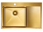 Кухонная мойка Paulmark KRONER 78F PM217851-BGL брашированное золото