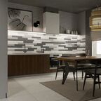 Плитка настенная Керамин Наполи 5 40x6.4 см 0.87 м² матовая цвет графит