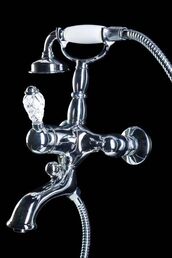 Смеситель Boheme Crystal 263-CRST для ванны с душем