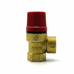 Предохранительный клапан 1/2" / 2 бар, латунь, красный ViEiR арт. VR33FFK-2