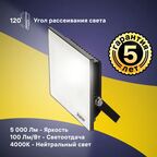 Прожектор светодиодный уличный Ritter Profi 53417 8 50 Вт 5000 Лм 180-240В нейтральный белый свет 4000К IP65 черный