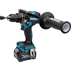 Дрель-шуруповерт аккумуляторная ударная бесщеточная Makita HP001GD201, 40 В Li-ion 2x2.5 Ач