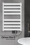 Полотенцесушитель электрический Indigo Oktava Slim 5 LСLOKS5E80-50WMRt 53x80 белый матовый