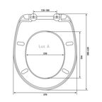 Сиденье для унитаза Lux A дюропласт без микролифта (010601)