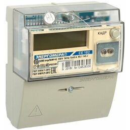 Энергомера Счетчик 1ф 4т СЕ102 R5.1 145 J ЖКИ 5-60А 230В универсальный