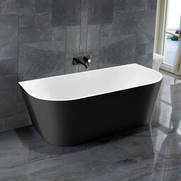Ванна акриловая Vincea 170x80 VBT-421-1700MB черно-белая