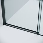 Душевой уголок Grossman Style 130x80 120.K33.05.1380.21.00 без поддона, стекло прозрачное, профиль черный матовый