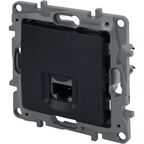 Розетка компьютерная RJ45 категория 5e UTP - Legrand Etika - антрацит