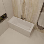 Ванна из искусственного камня Veconi Solita 150x70 SLT15070 белая