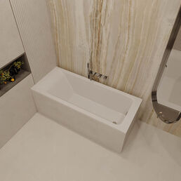 Ванна из искусственного камня Veconi Solita 150x70 SLT15070 белая