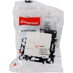 Выключатель одноклавишный - Legrand Structura - 10А 250В безвинтовые зажимы - белый