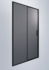 Душевая дверь Timo 120x195 T03 стекло графит, профиль черный