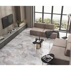Глазурованный керамогранит Arcadia Ceramica Rex Onyx Blue 60x120 см 1.44 м² полированный цвет серо-голубой