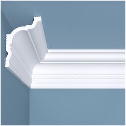 Карниз потолочный ударопрочный bello deco К10 100x70x2000 мм белый.