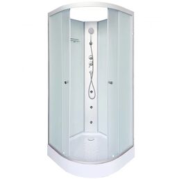 Душевая кабина DTO LM901NGM 100х100х200 см, стекло матовое, профиль матовый хром