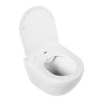 Комплект унитаз с инсталляцией BelBagno Amanda BB051CHR/BB051SC/BB002-80/BB014-SR-BIANCO безободковый, микролифт, белый, кнопка белая