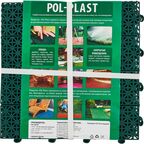 Модульное покрытие Pol Plast 30x30x1.1 см 9 шт 0.81 м² цвет зеленый