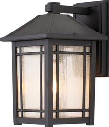 Настенный уличный фонарь IP44 Quoizel Cedar Point QZ-CEDAR-POINT-M-BK
