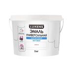 Эмаль акриловая универсальная Luxens цвет белый матовый 5 кг