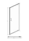 Душевая дверь Bravat Drop BD100.4110A