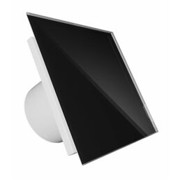 Вентилятор вытяжной DiCiTi AEON 4C, D 100, с обратным клапаном, со стеклянной панелью PAGL Black Classic