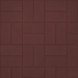 Тротуарная плитка Кирпичик 200x100x60 мм коричневый