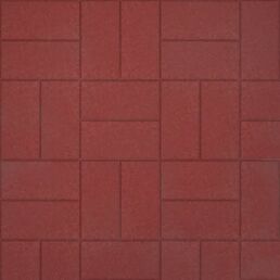 Тротуарная плитка Кирпичик 200x100x60 мм красный