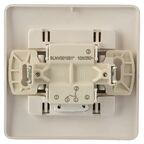 Выключатель встраиваемый Systeme Electric Blanca 2 клавиши с подсветкой цвет титановый