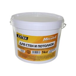 Водоэмульсионная краска для стен и потолков Movatex EXTRA Т11874
