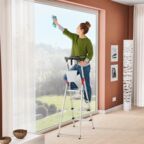 Стремянка алюминиевая Hailo L80 ComfortLine 5 широких ступеней 13см.