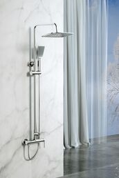 Душевая стойка BelBagno Acqua ACQUA-DOCM-CRM со смесителем xром