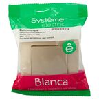 Выключатель встраиваемый Systeme Electric Blanca 1 клавиша с подсветкой цвет титановый