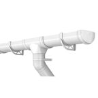 Водосточный желоб Технониколь Оптима 120x80 мм 3 м цвет белый