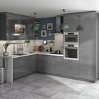 Фасад для кухонного ящика Аша грей 79.7x12.5 см Delinia ID ЛДСП цвет светло-серый
