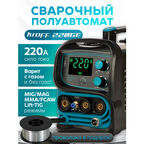Сварочный аппарат полуавтомат Kroff 220GE MIG с газом / без газа 220 А, электроды 1.6-4 мм, проволока 0.8-1.0 мм