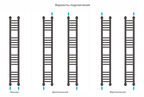Полотенцесушитель водяной Сунержа Богема+ прямая  120x15 32-0220-1215 золотой шёлк