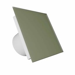Вентилятор вытяжной DiCiTi AEON 5C, D 125, с обратным клапаном, со стеклянной панелью PAGM Olive Green