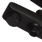 Смеситель для ванны Cersanit Brasko Black черный однорычажный с коротким изливом без лейки (63108)