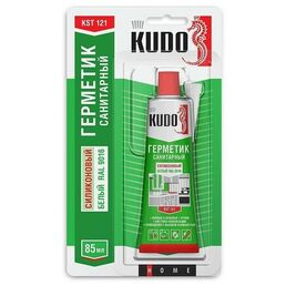 Герметик силиконовый санитарный Kudo KST 121, 85 мл, белый