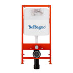 Kомплект 2 в 1 Система инсталляции для унитазов BelBagno BB026 с кнопкой смыва BB050CR.MAT хром матовый