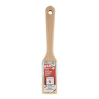 Кисть плоская натуральная щетина деревянная ручка Wenzo Wood 35х12 мм для эмалей и лаков на алкидной основе
