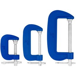 Набор струбцин G-образных Vertextools 2066-1 75 мм, 3 шт.