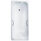 Чугунная ванна Delice Aurora 150x70 DLR230603R с отверстиями под ручки, белая
