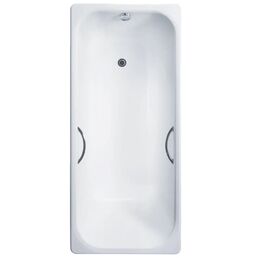 Чугунная ванна Delice Aurora 150x70 DLR230603R с отверстиями под ручки, белая