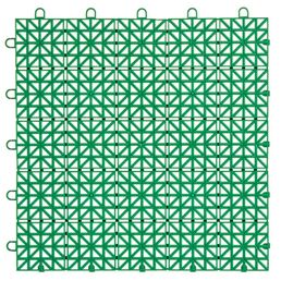 Покрытие садовое из ЭКО-пластика, 34x34 см, цвет зелёный/терракот, 9 шт.